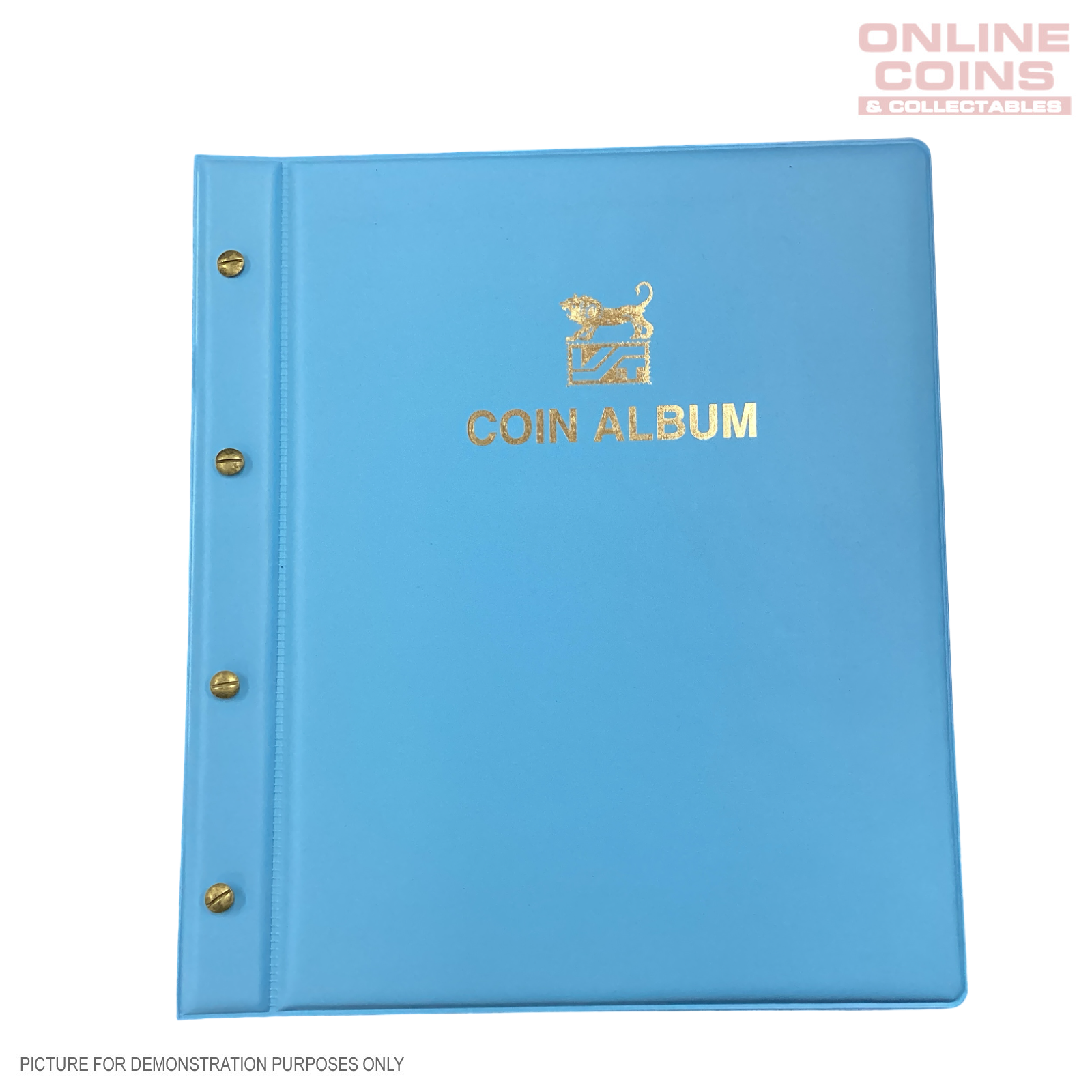 VST Coin Album Padded leatherette Cover Including 6 Coin Album Pages - SEA BLUE